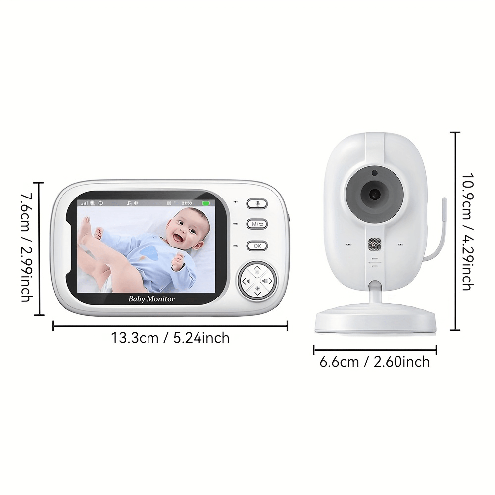 Babyphone numérique haute définition 3,5 pouces pour bébé — Monptitlou