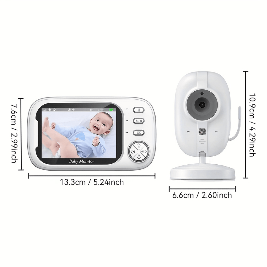 Babyphone numérique haute définition 3,5 pouces pour bébé — Monptitlou