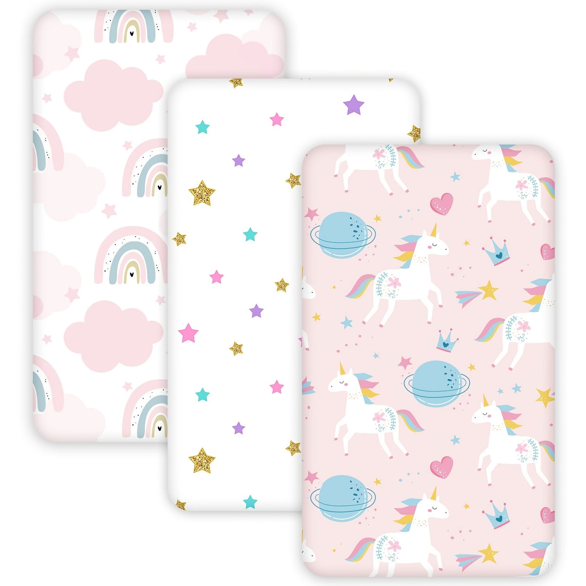 L'ensemble de 3 draps de lit mesure 132 * 71 * 20,3 cm — Monptitlou Image