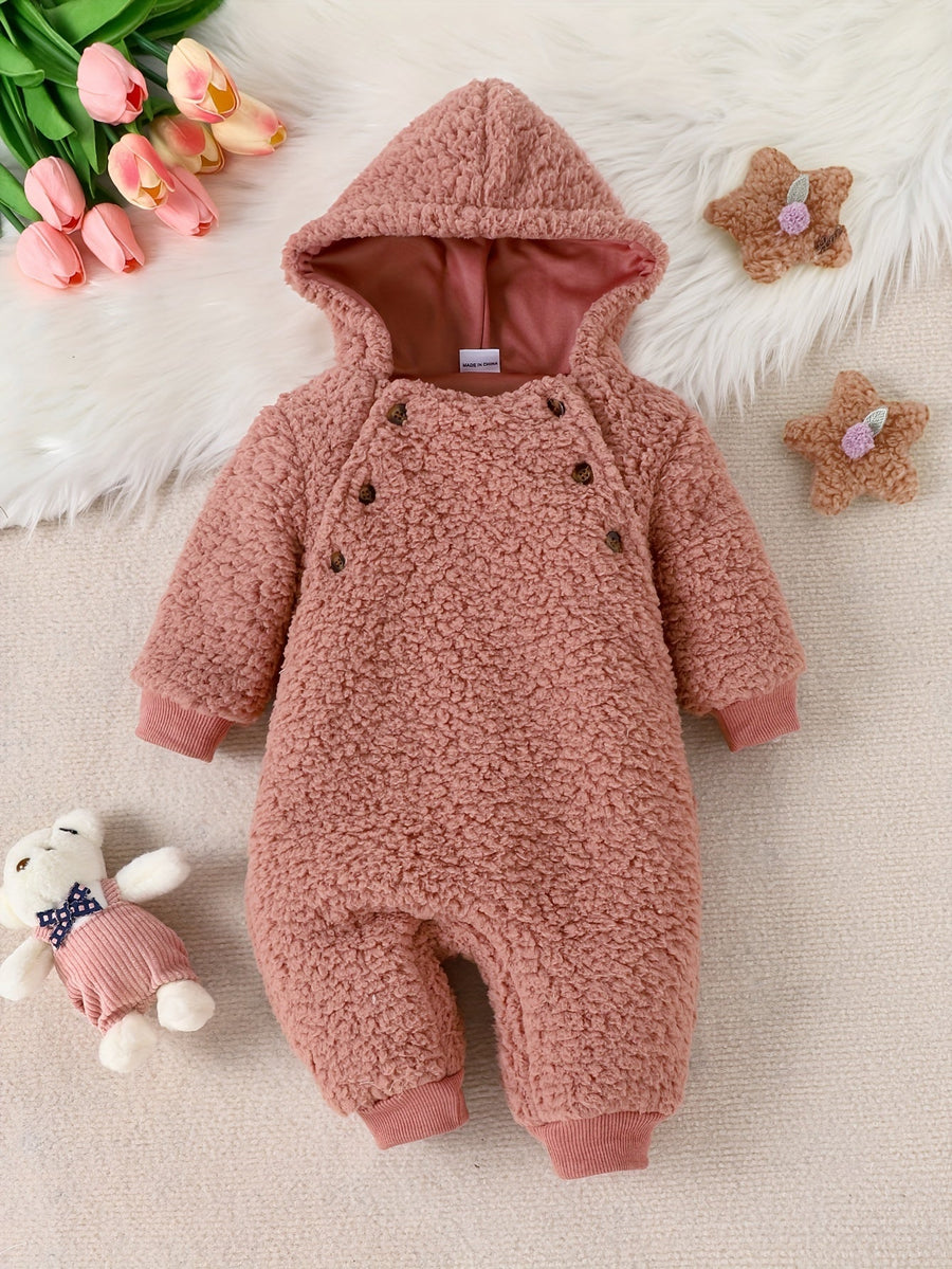 Combinaison chaude d'automne et d'hiver pour bébés filles et garçons — Monptitlou