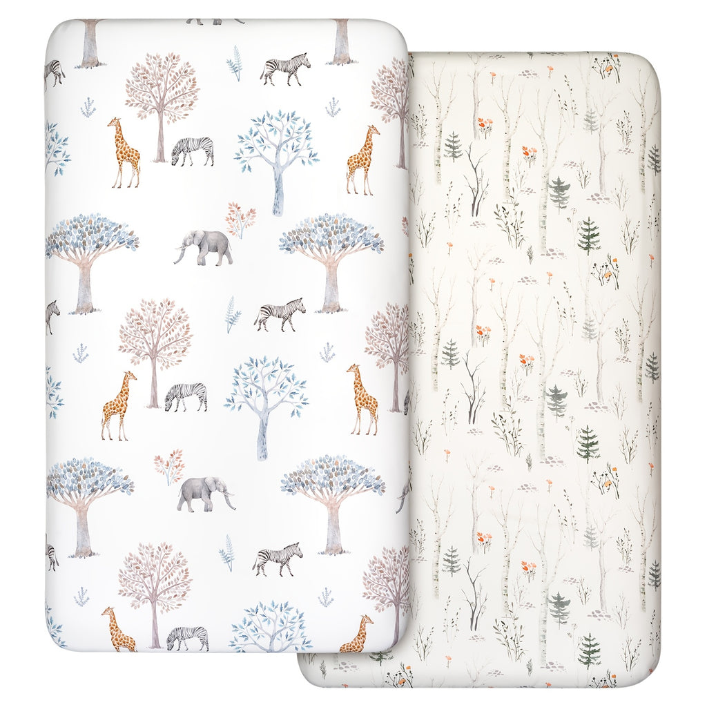 Draps-housses bébé rose cœur microfibre ultra-fine pour matelas — Monptitlou