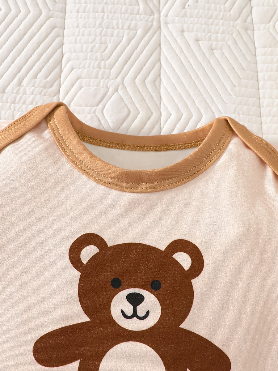 Ensemble 5 pièces bébé ours super mignon : bonnet triangulaire — Monptitlou