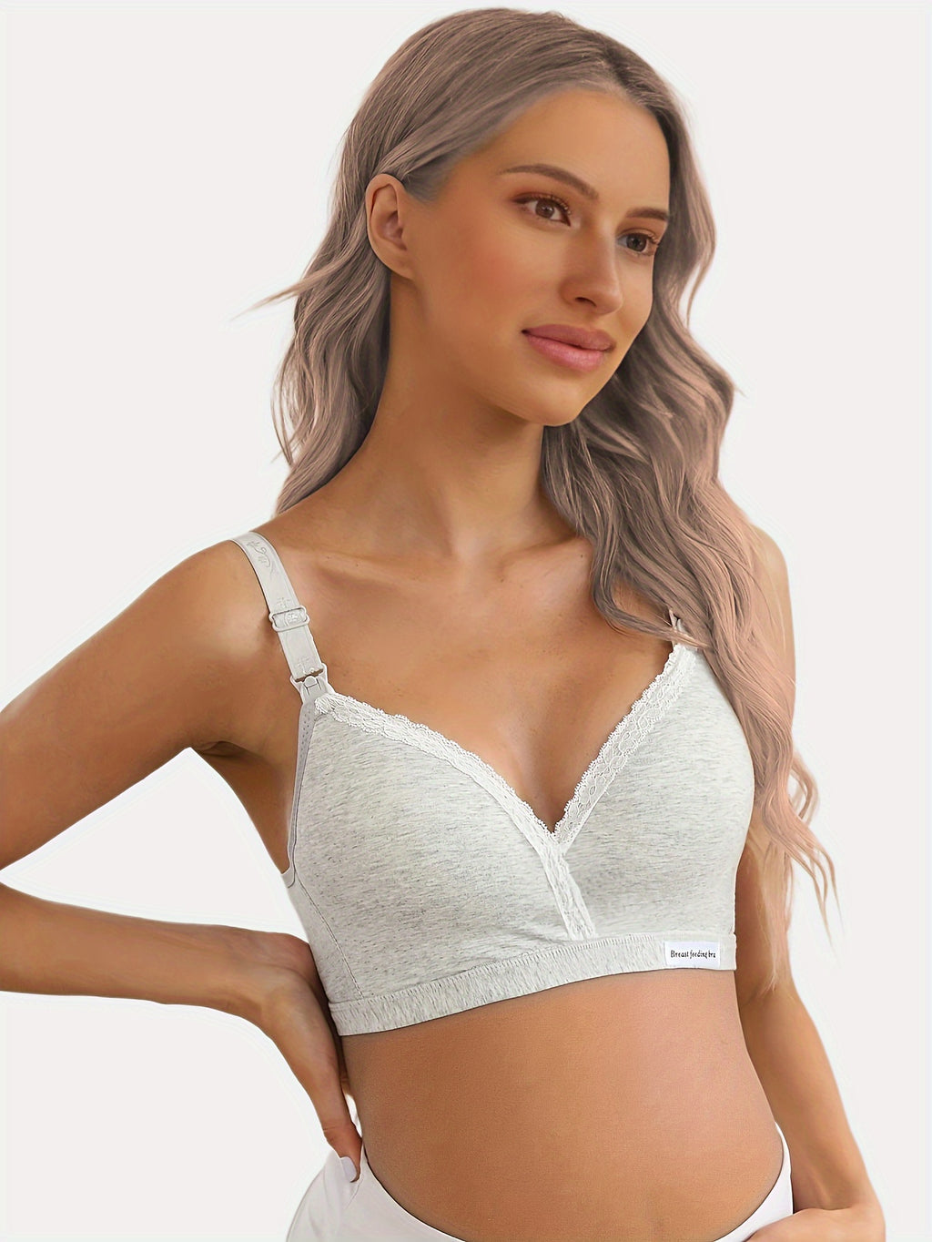 Soutien-gorge d'allaitement sans armature pour femme enceinte — Monptitlou