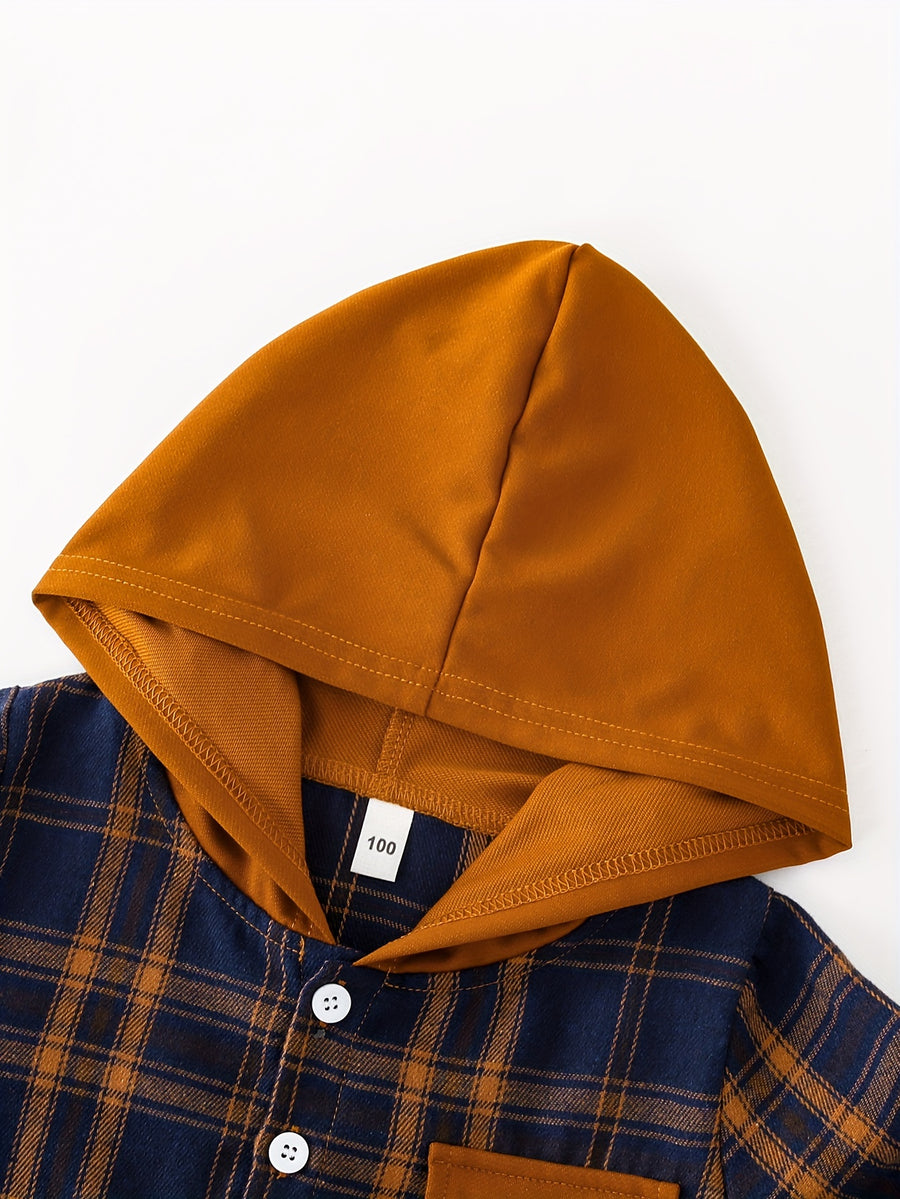 Ensemble 2 pièces pour garçon pour l'automne : haut à poche de travail — Monptitlou