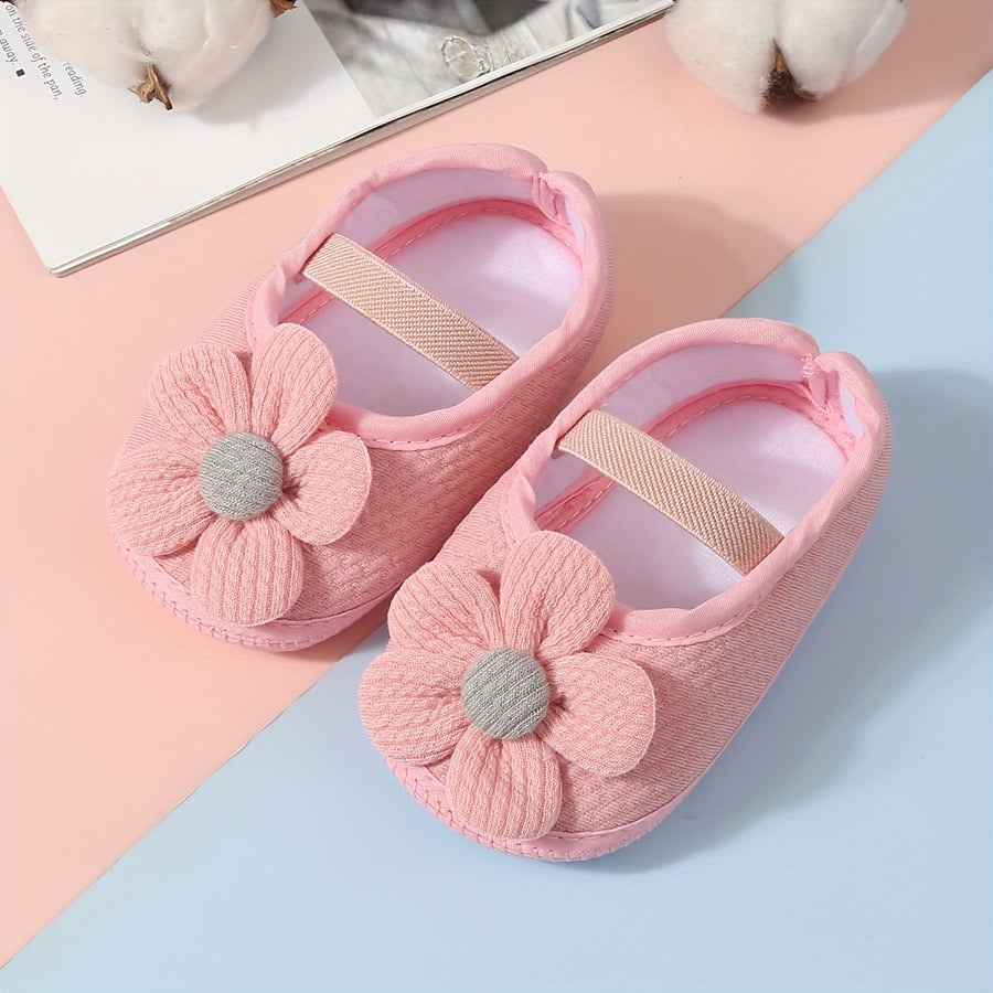 1 Paire de Chaussures pour Bébé, Mignon Dessin Animé Tournesol Uni — Monptitlou