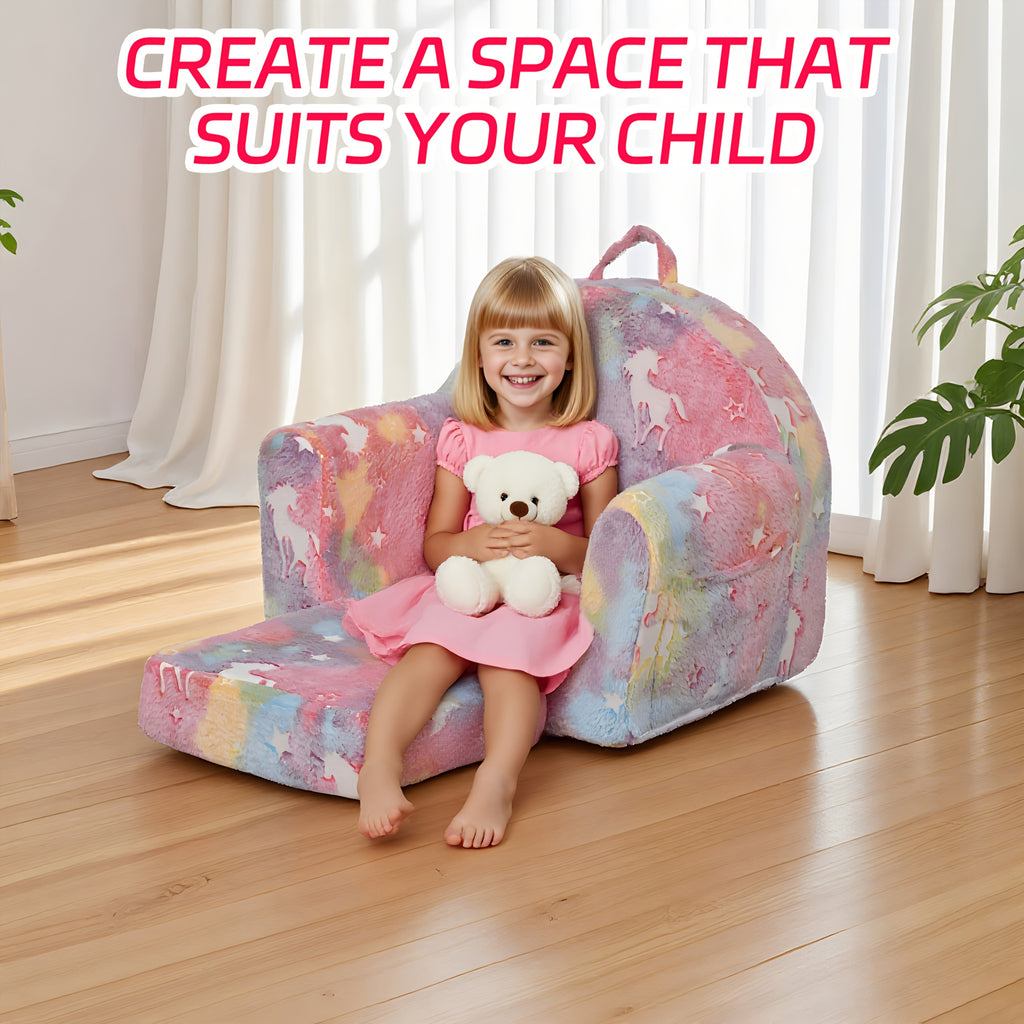 Canapé Enfant, Canapé Pliable pour Enfants avec Design Adorable et — Monptitlou