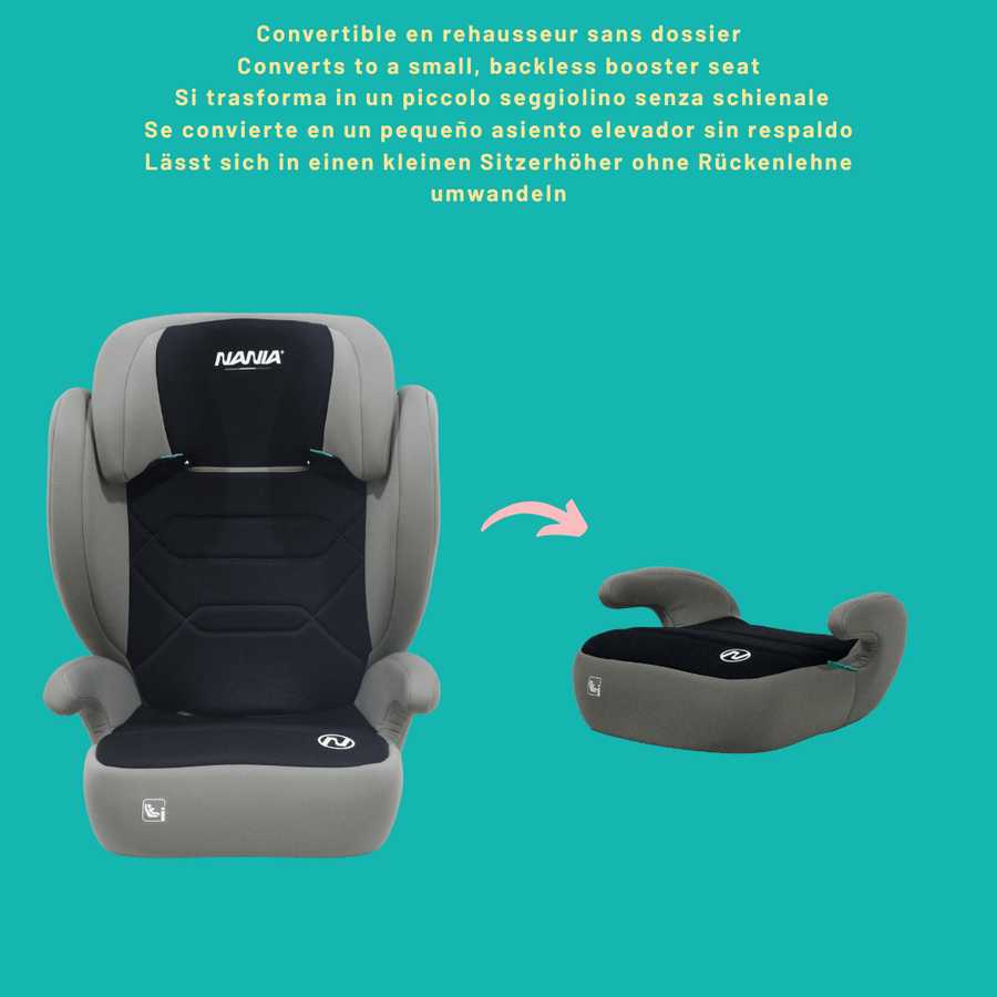 Siège auto enfant Isofix 2 EN 1 I-size 100-150 cm-Groupe 2/3- environ — Monptitlou