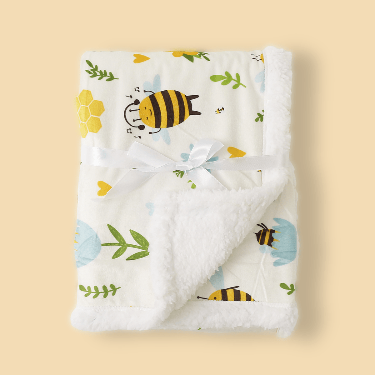 Couverture pour bébé double épaisseur imprimée motif géométrique — Monptitlou Image