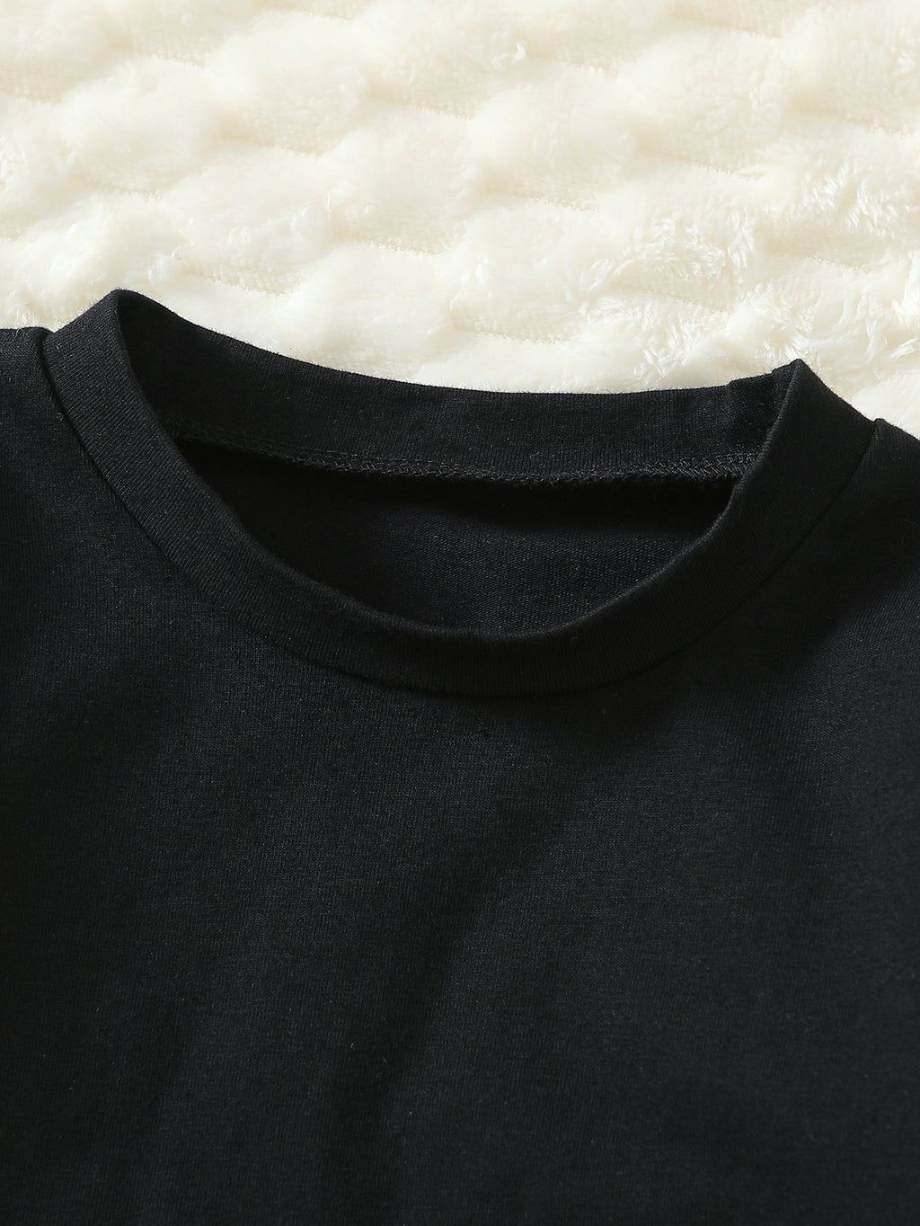 Ensemble 2 pièces printemps/automne pour garçons, imprimé chat noir