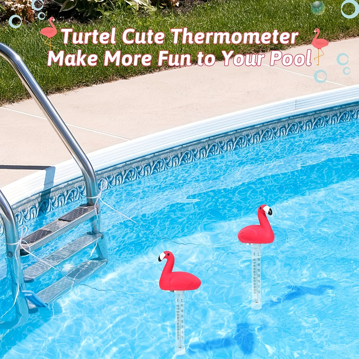 Thermomètre de bain flottant sans pile, modèle tortue — Monptitlou Image