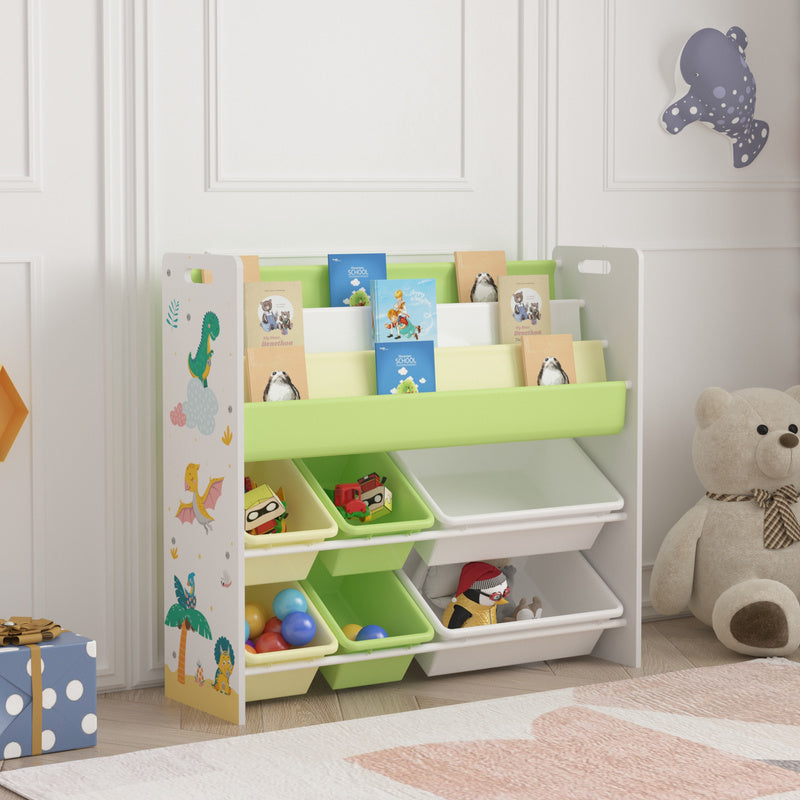 Étagère pour enfants 'Rødøy avec 6 boîtes 78 X 86 X 27 Cm — Monptitlou