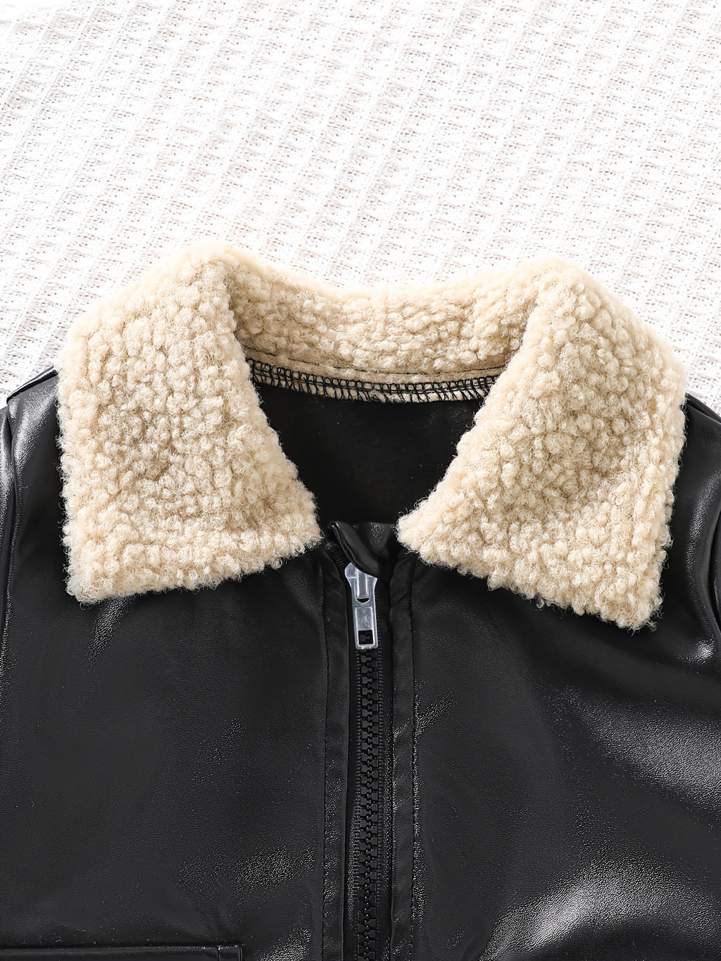 Veste pour bébé garçon, coupe-vent et chaude, col en polaire — Monptitlou