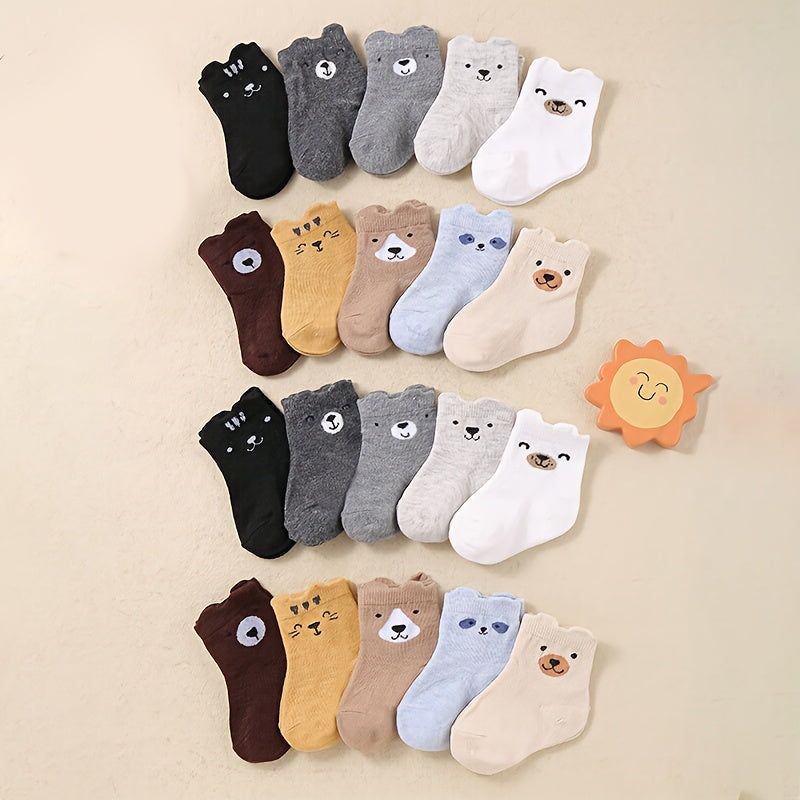Paires de chaussettes pour bébé, motifs d'ours de dessin animé mignons — Monptitlou