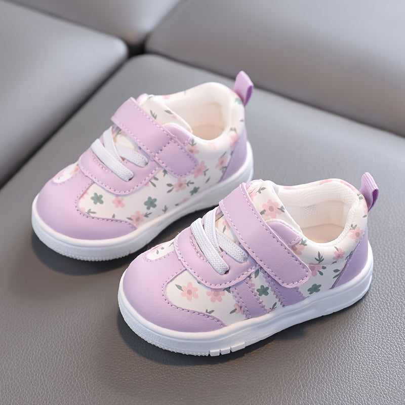 Chaussures bébé garçons et filles 1-2-3-4 ans motif floral mignon — Monptitlou