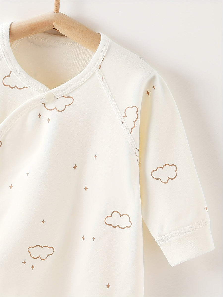 [Body bébé nuage rêveur] Body bébé 2026 printemps automne hiver nouveau style, tissu tricot doux absorbant la transpirat