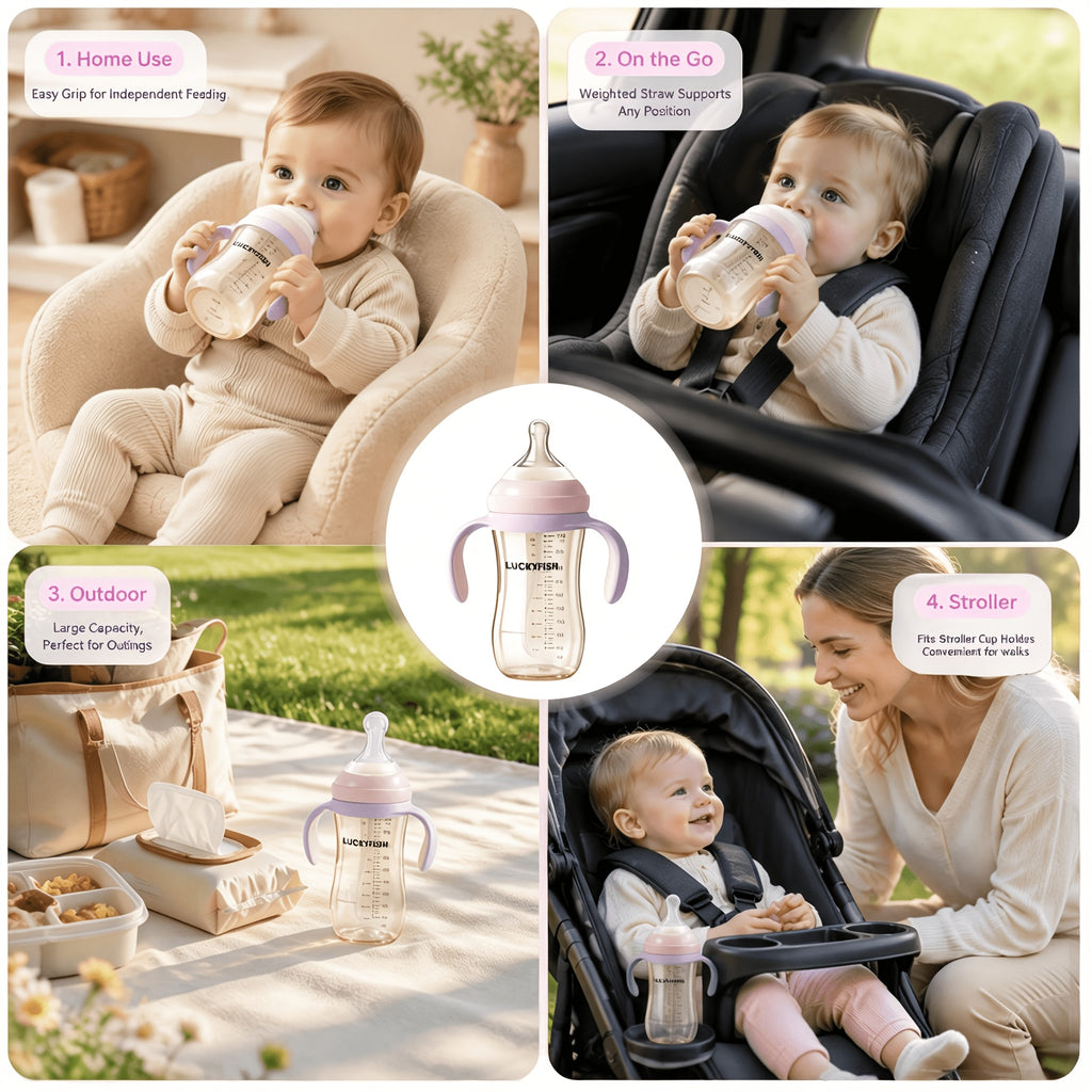 Biberon pour bébé avec poignée — Monptitlou