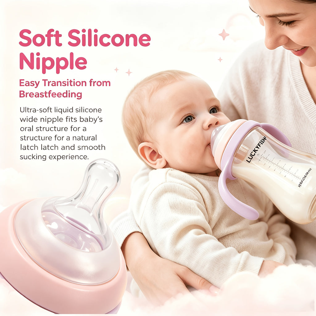 Biberon pour bébé avec poignée — Monptitlou