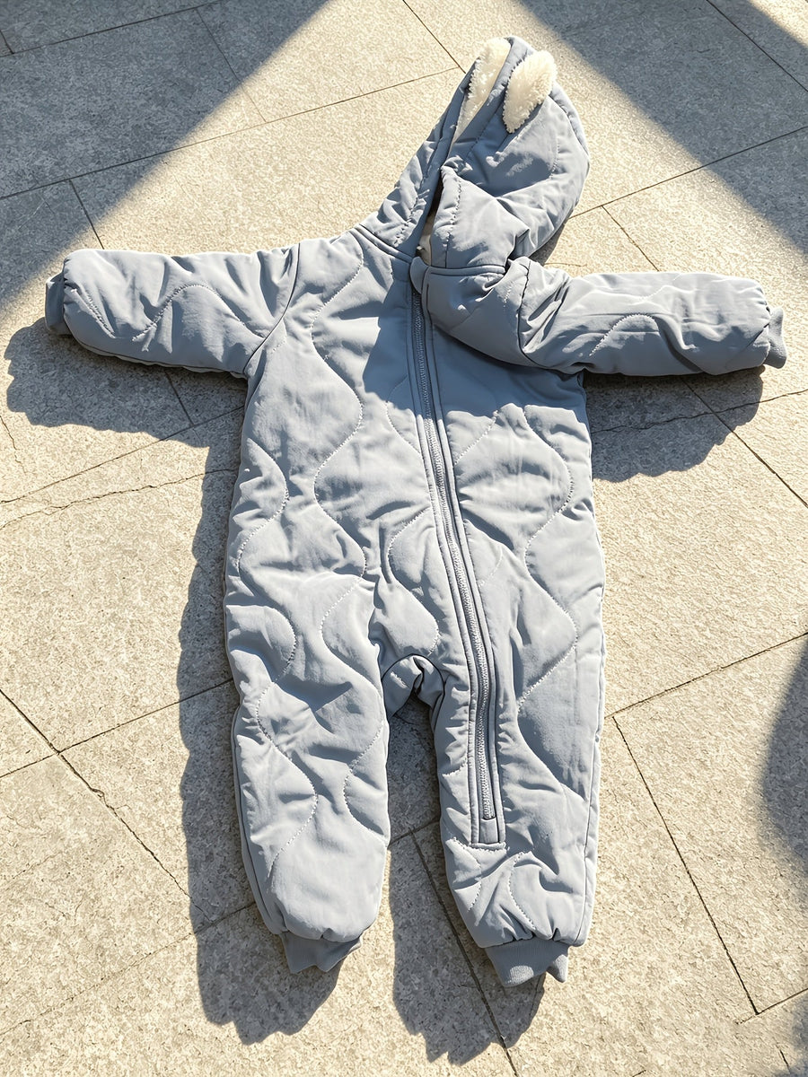 Body épais pour bébé 0 à 1 an, doublure polaire, vêtement d'extérieur automne/hiver, avec fermeture éclair, pour Noël/Ha