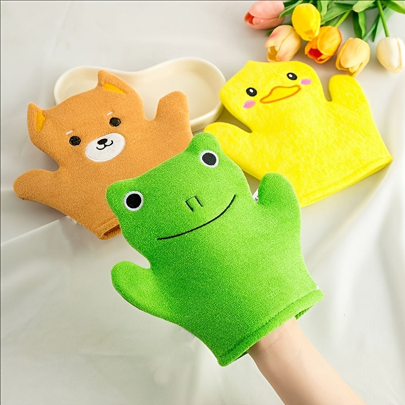 Petits Manchons de Massage de Bain de Dessin Animé Canard Jaune — Monptitlou