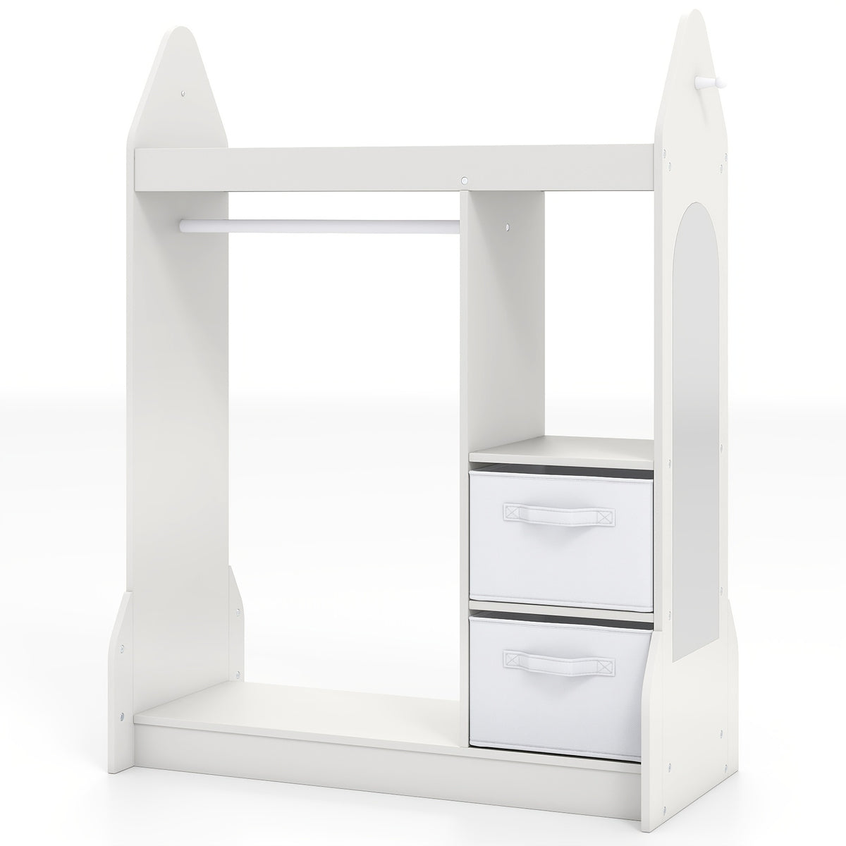 Armoire de rangement pour enfants, armoires pour enfants avec miroir — Monptitlou Image