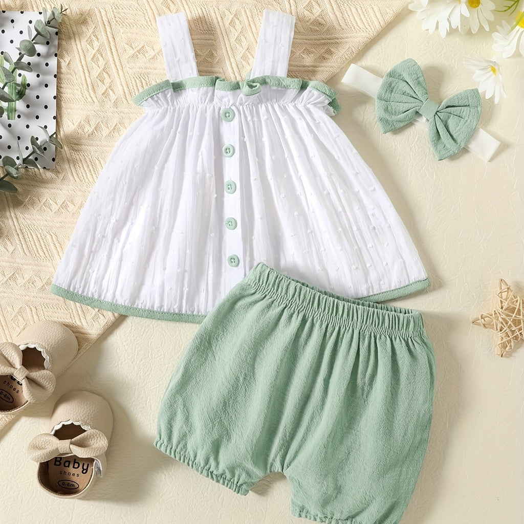 Lot de poches contrastées à boutons en jacquard pour fille — Monptitlou