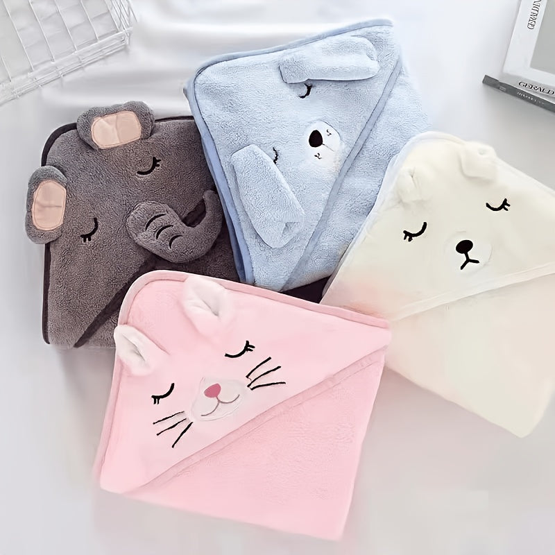Serviette de bain à capuche pour enfants, 1 pièce/2 pièces — Monptitlou