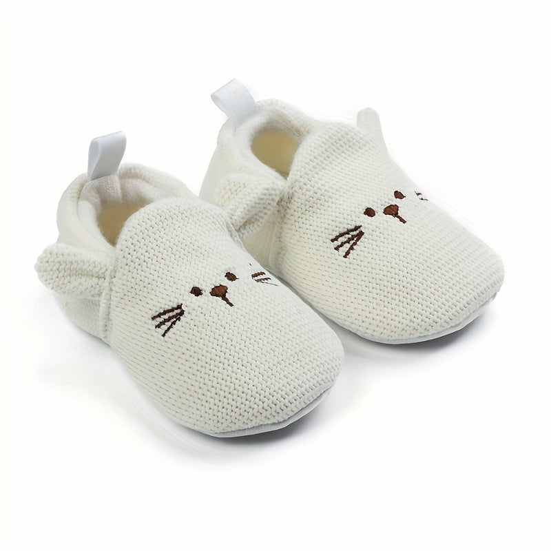 Chaussures premières marches pour bébé garçon et fille, motif dessin animé, semelle souple légère antidérapante, respira