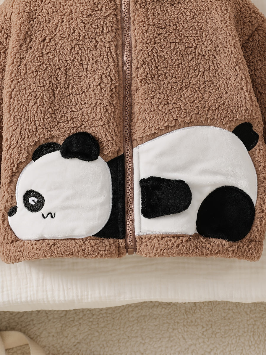 Ensemble Petit Panda Délicat pour Bébés Garçons : Veste Douillette en — Monptitlou