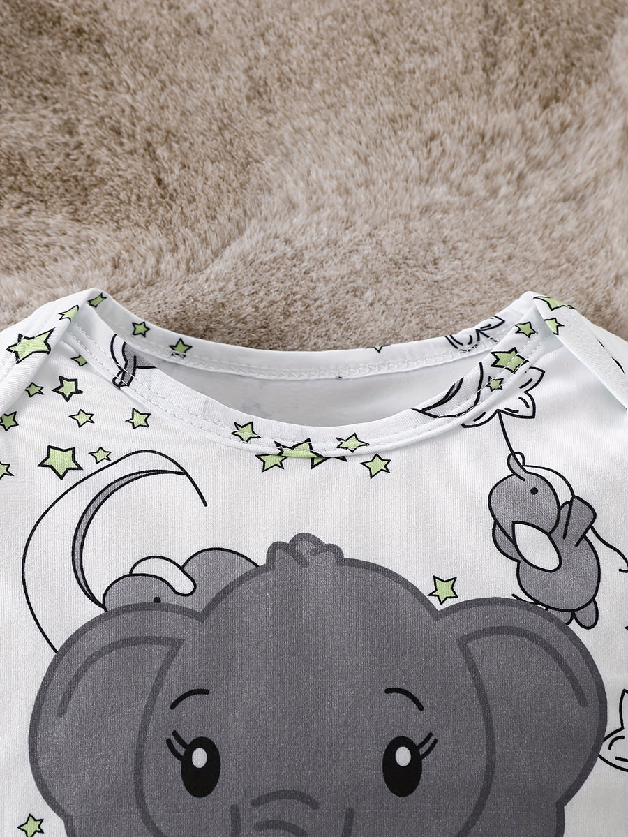 Ensemble pyjama et pantalon à motif éléphant — Monptitlou