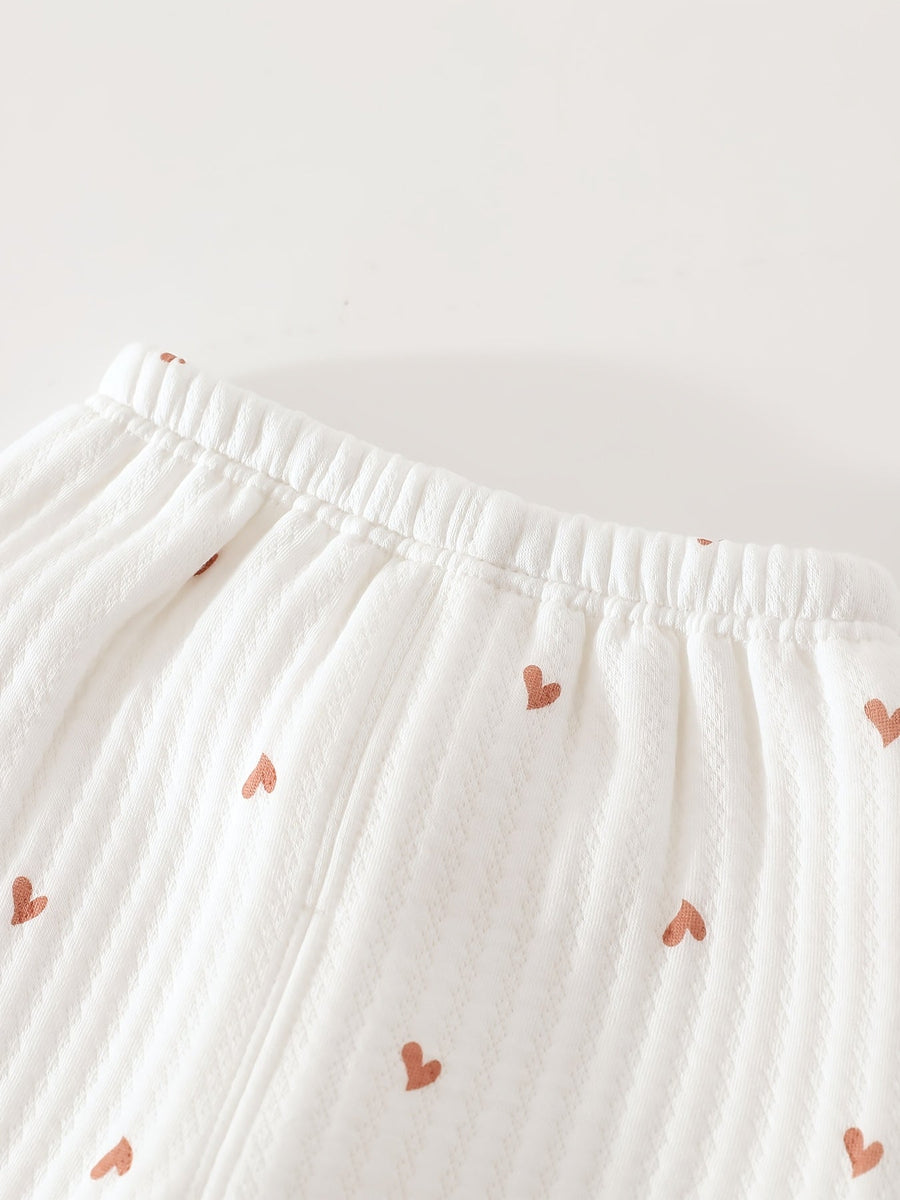 Ensemble hivernal chaud 2 pièces pour nourrissons : haut à manches longues et pantalon long pour nouveau-nés garçons et 
