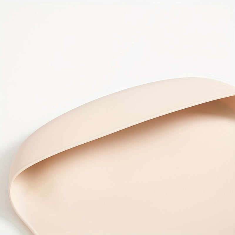 1 bavoir en silicone pour bébé, bavoir uni pour nourrisson — Monptitlou