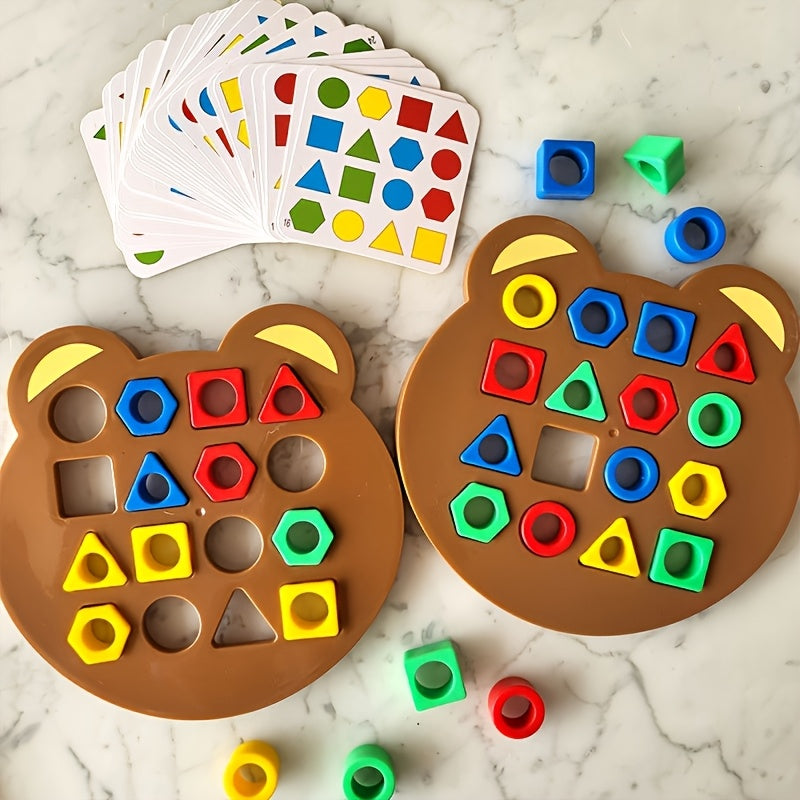 Jeu de construction ours, incluant 1 plateau ours — Monptitlou