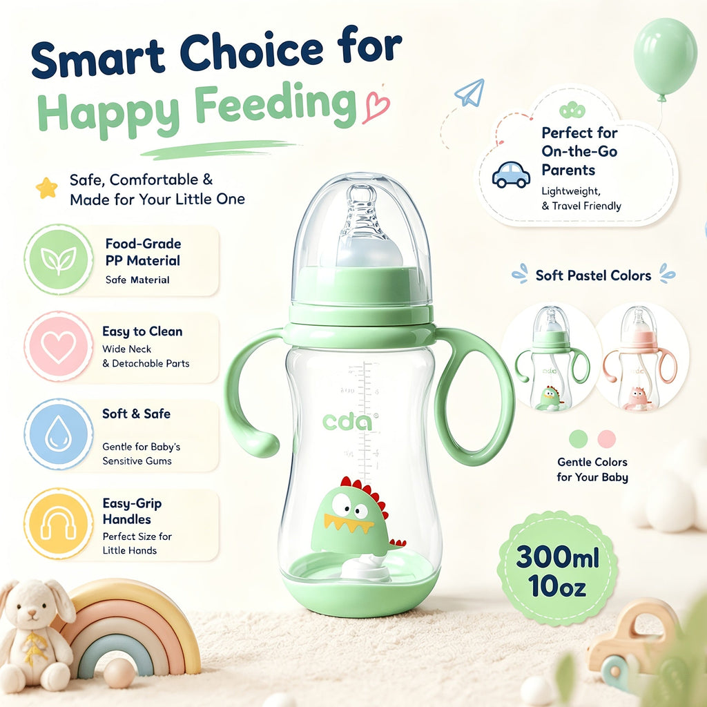 (1 bouteille et 1 tétine droite) bouteille bébé 300 ml grande capacité — Monptitlou