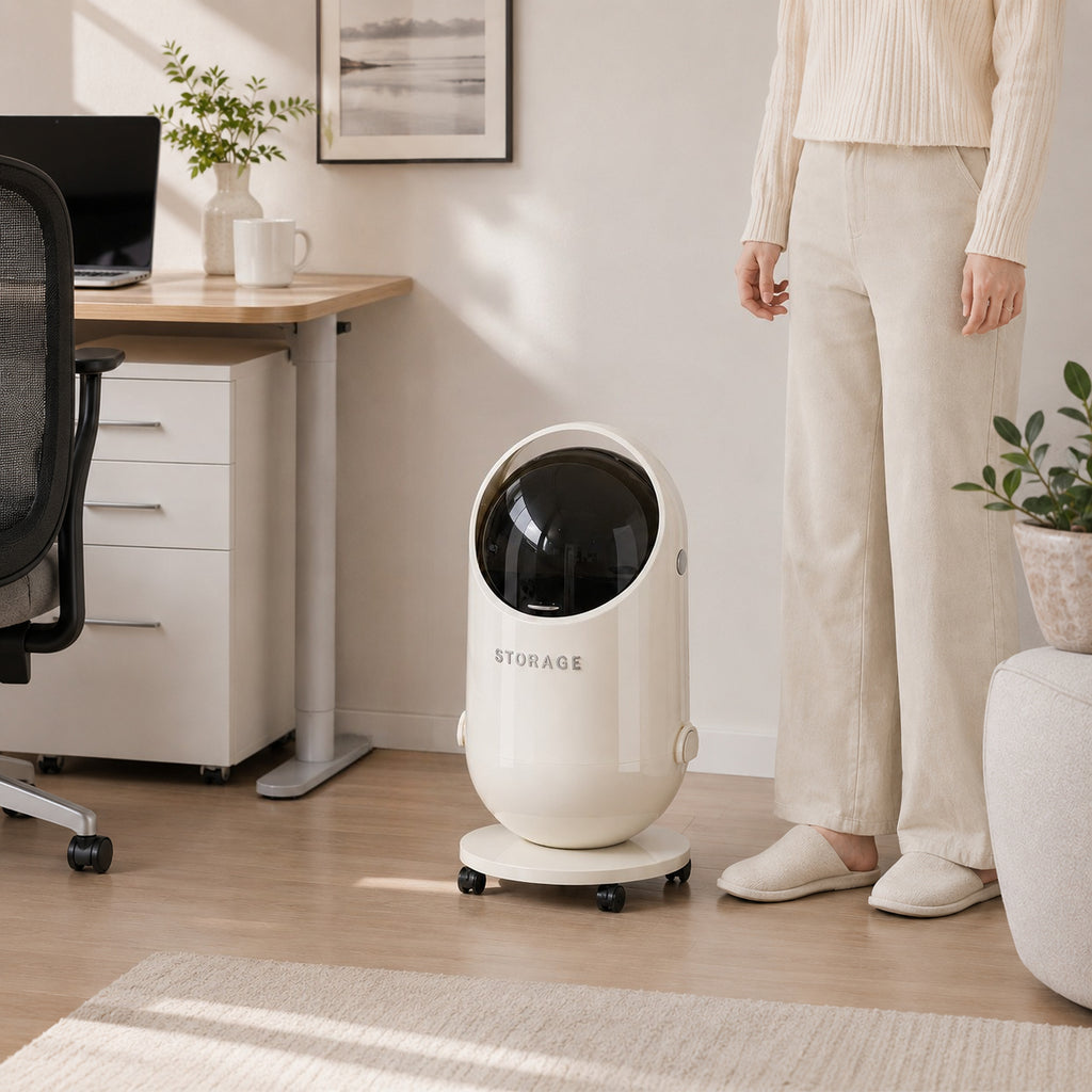 Poubelle Capsule Spatiale 20L avec Seau Intérieur Amovible — Monptitlou