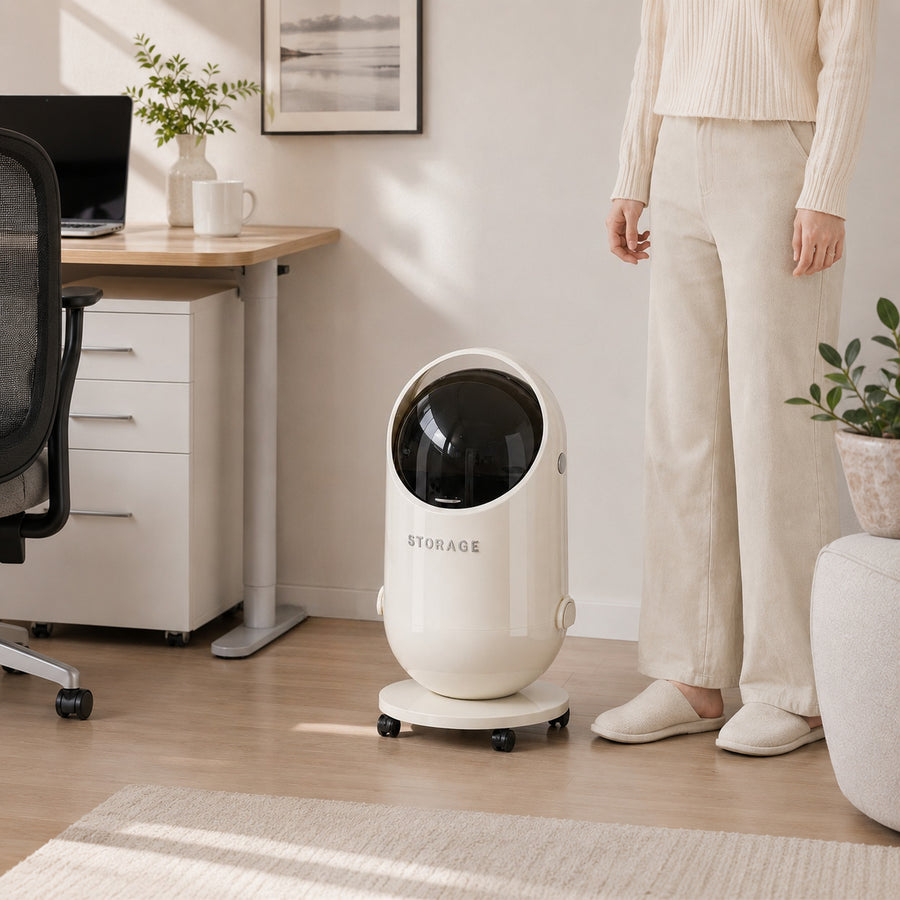 Poubelle Capsule Spatiale 20L avec Seau Intérieur Amovible — Monptitlou