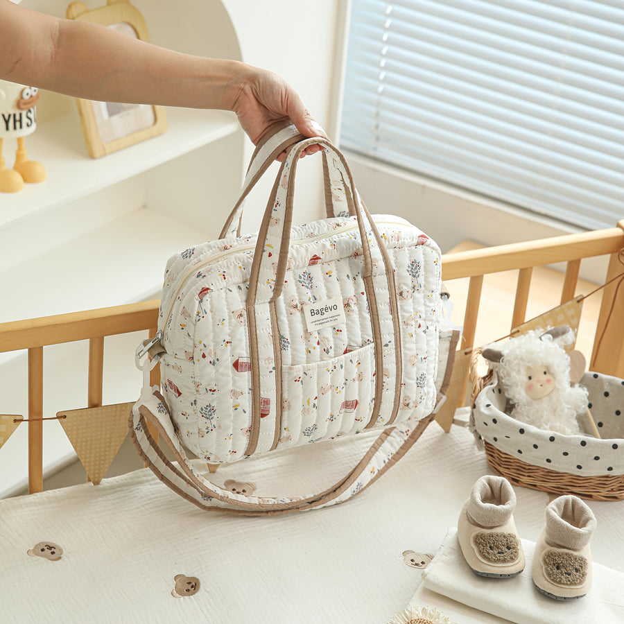 Sac Maman Matelassé Grande Capacité — Monptitlou