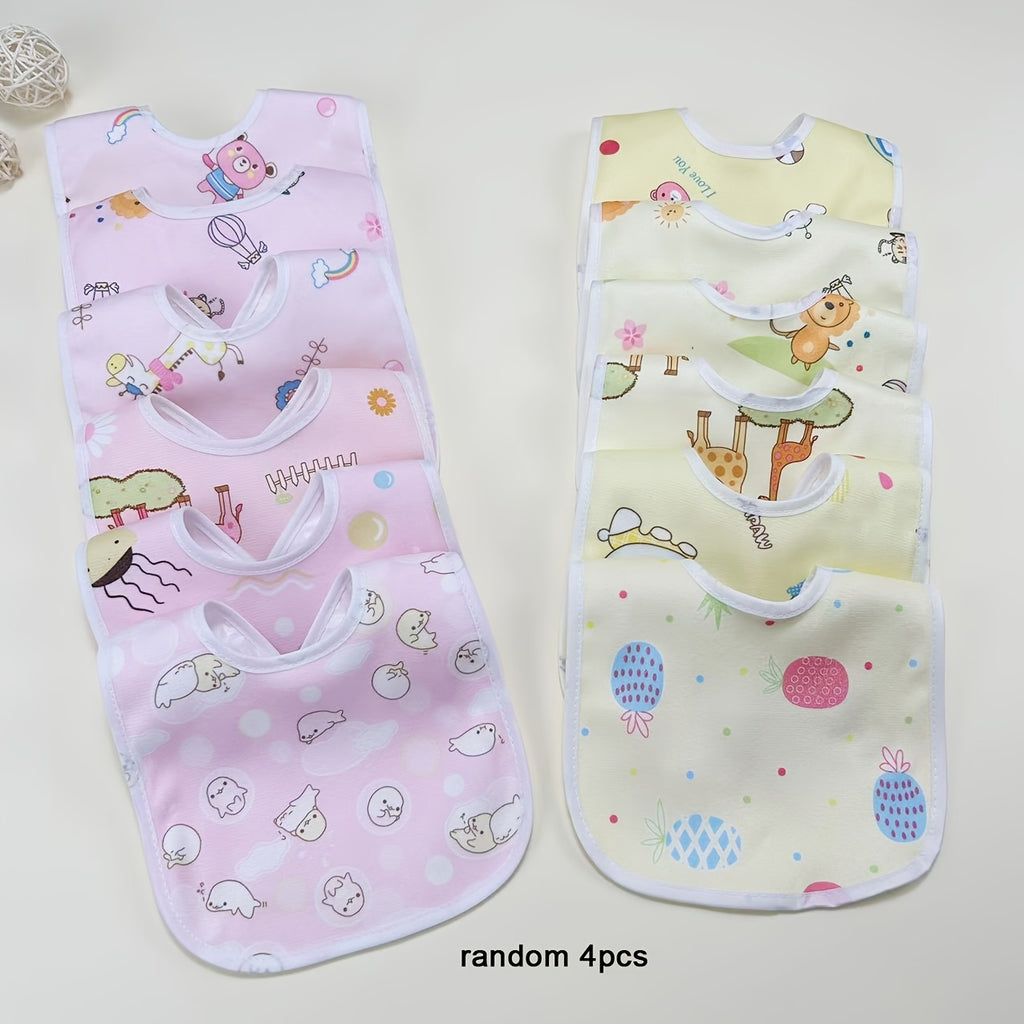 /6pcs Bavoirs en Velours Cristal pour Enfants Styles Aléatoires — Monptitlou