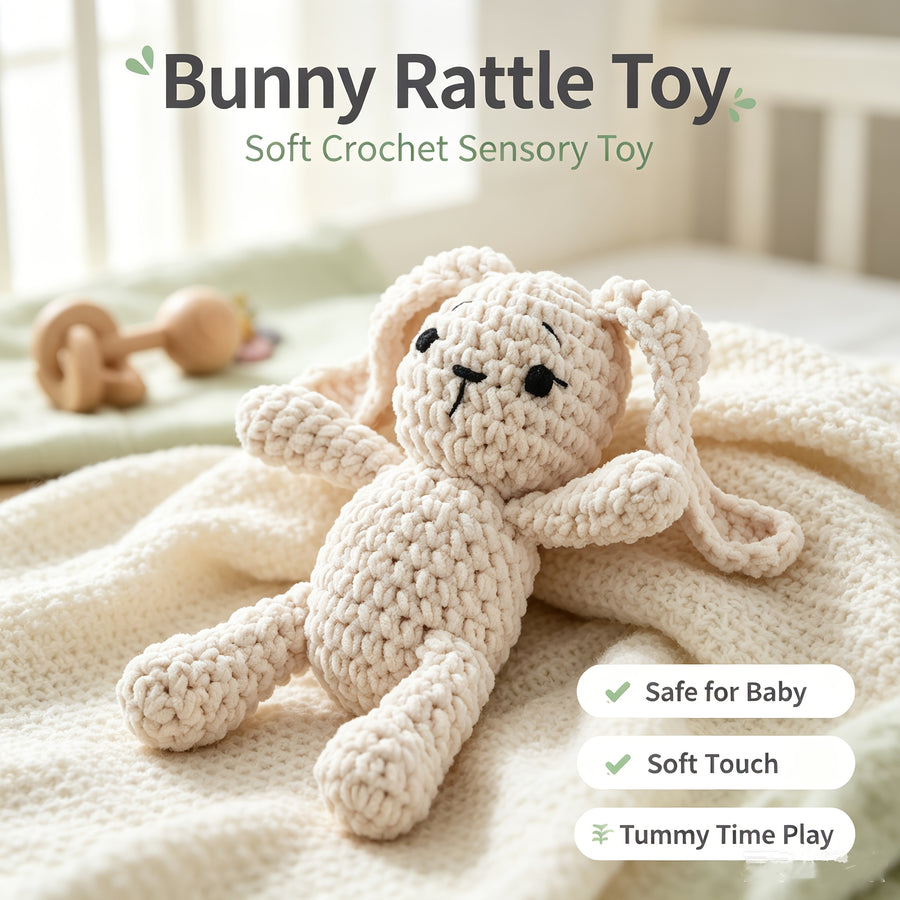 Jouet de réconfort pour enfant crocheté à la main — Monptitlou