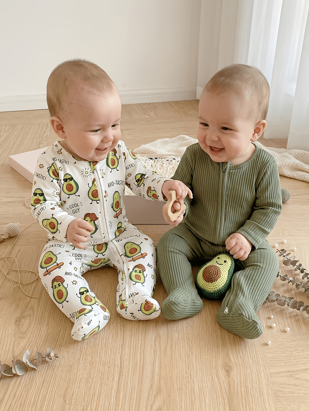 Mini Eggs Baby Lot de 2 combinaisons à manches longues en tricot doux — Monptitlou