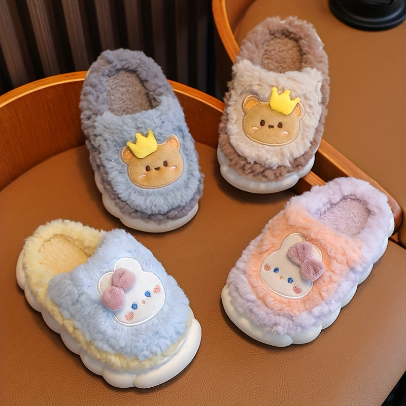 1 Paire de Pantoufles d'Hiver en Peluche pour Bébé — Monptitlou