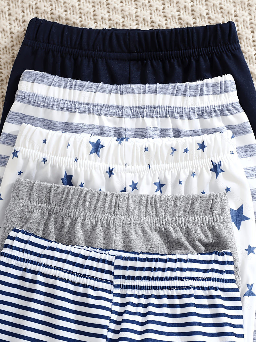 [Cadeau bébé nouveau-né] 5 pièces Pantalons longs pour bébé garçon — Monptitlou