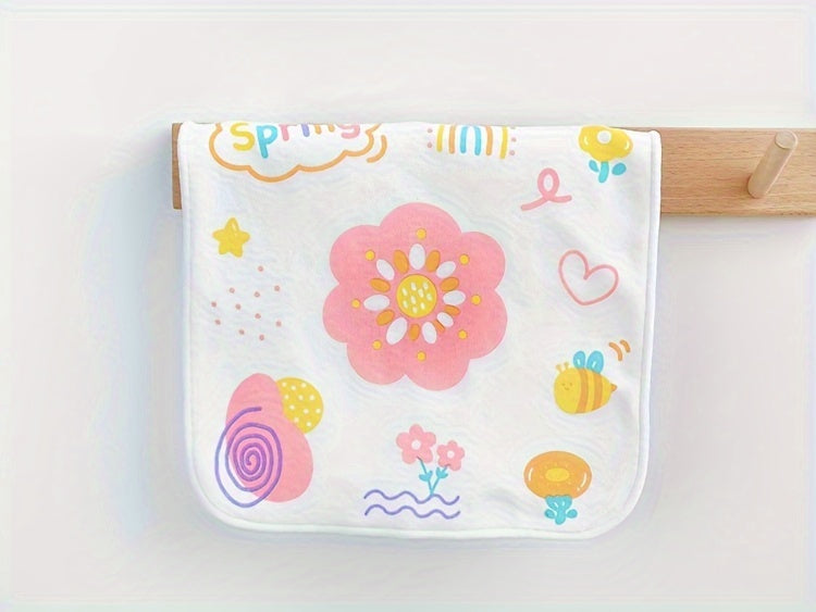 Serviette bébé carrée double épaisseur, serviette à salive — Monptitlou