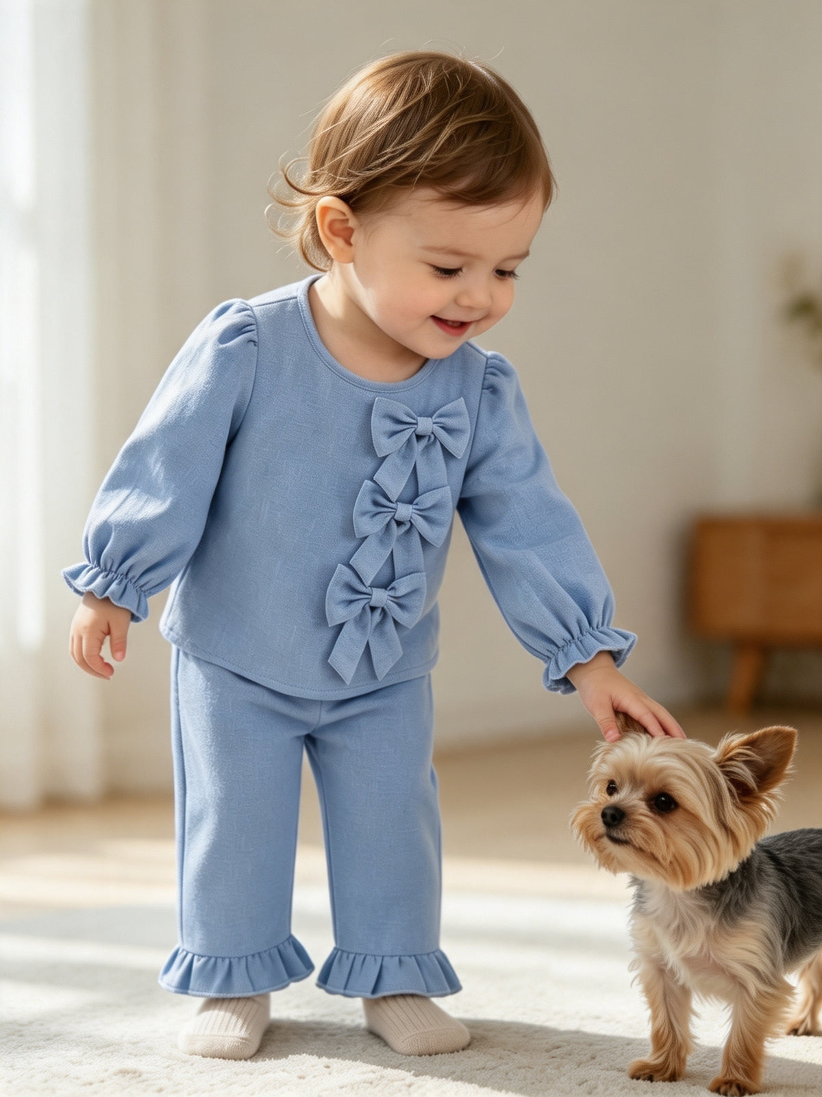 Ensemble 2 pièces pour bébés filles — Monptitlou Image