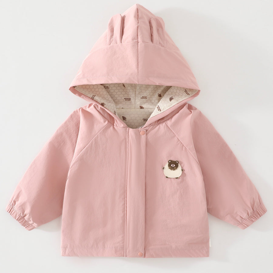 Adorable Veste à Capuche Multicolore pour Bébé, Style Facile — Monptitlou