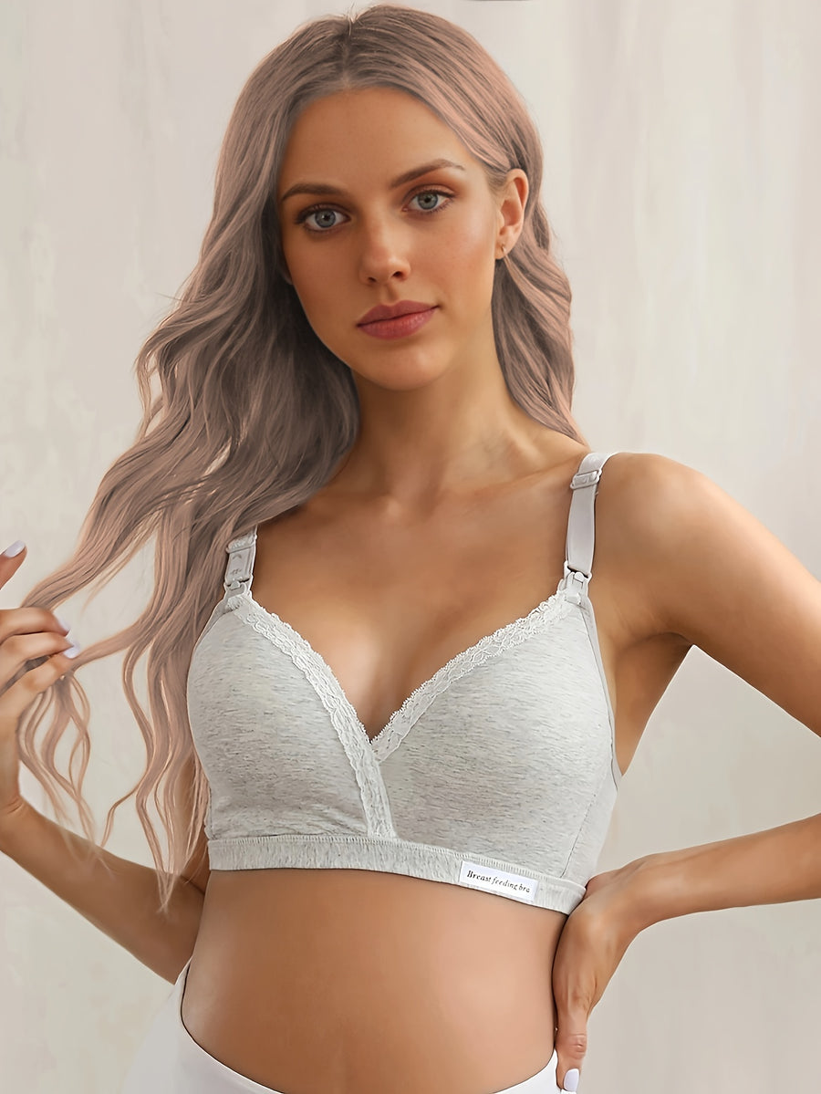 Soutien-gorge d'allaitement sans armature pour femme enceinte — Monptitlou