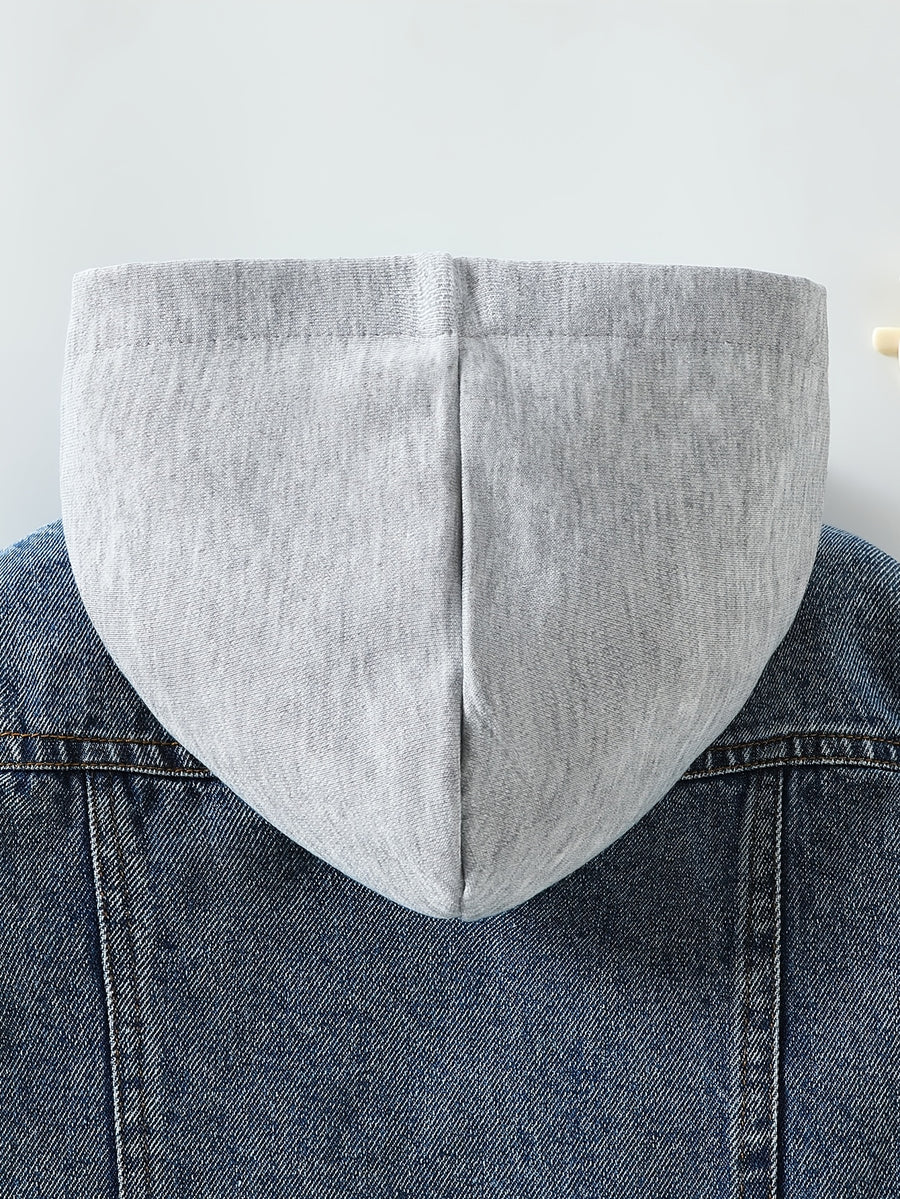 Veste à capuche pour bébé, sweat-shirt bleu clair délavé taille — Monptitlou