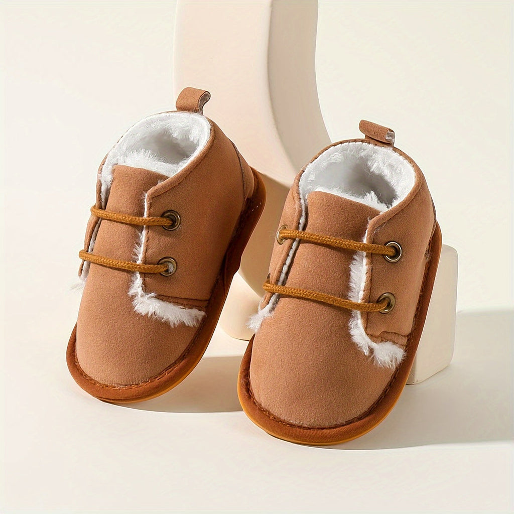 Chaussures d'Hiver pour Enfants 0-18 Mois Semelle Souple Doublure — Monptitlou