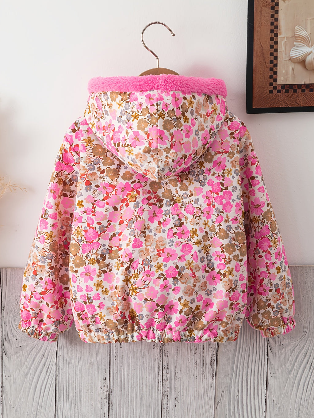 Veste cardigan zippée à capuche à manches longues réversible — Monptitlou