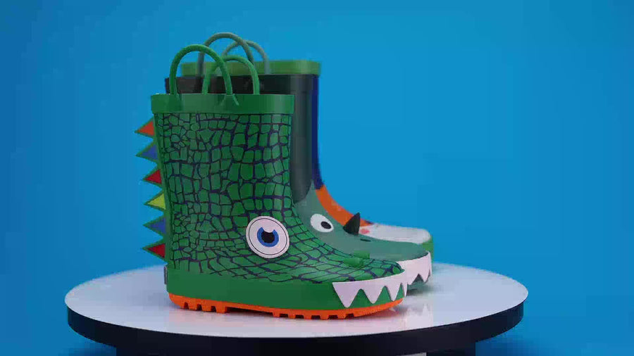 Bottes de pluie vertes, tendance et mignonnes