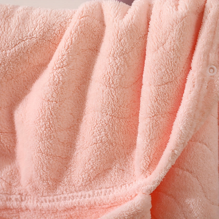 Peignoir de Bain à Capuche - Super Doux, Séchage Rapide — Monptitlou